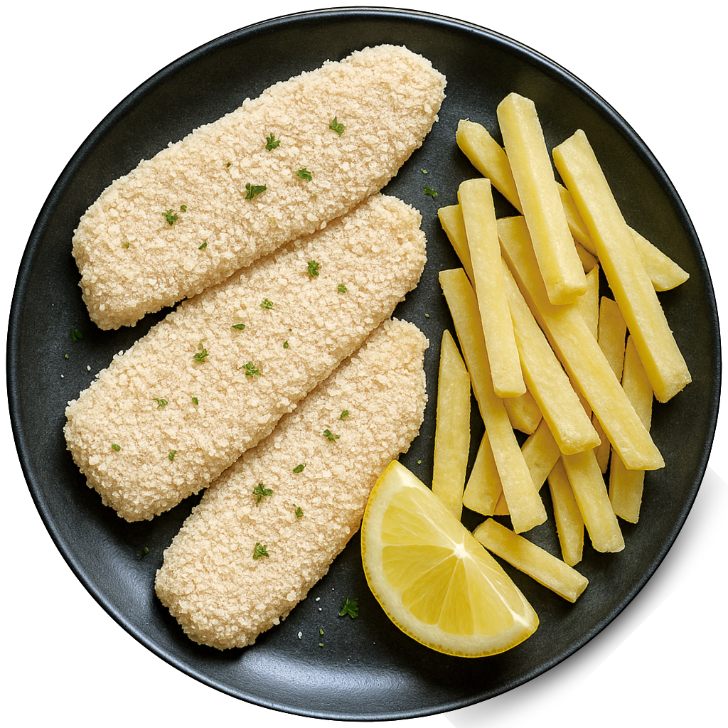 United Fish Co Crumbed Gurnard Fillets Raw View – Crispy Coated Fillets