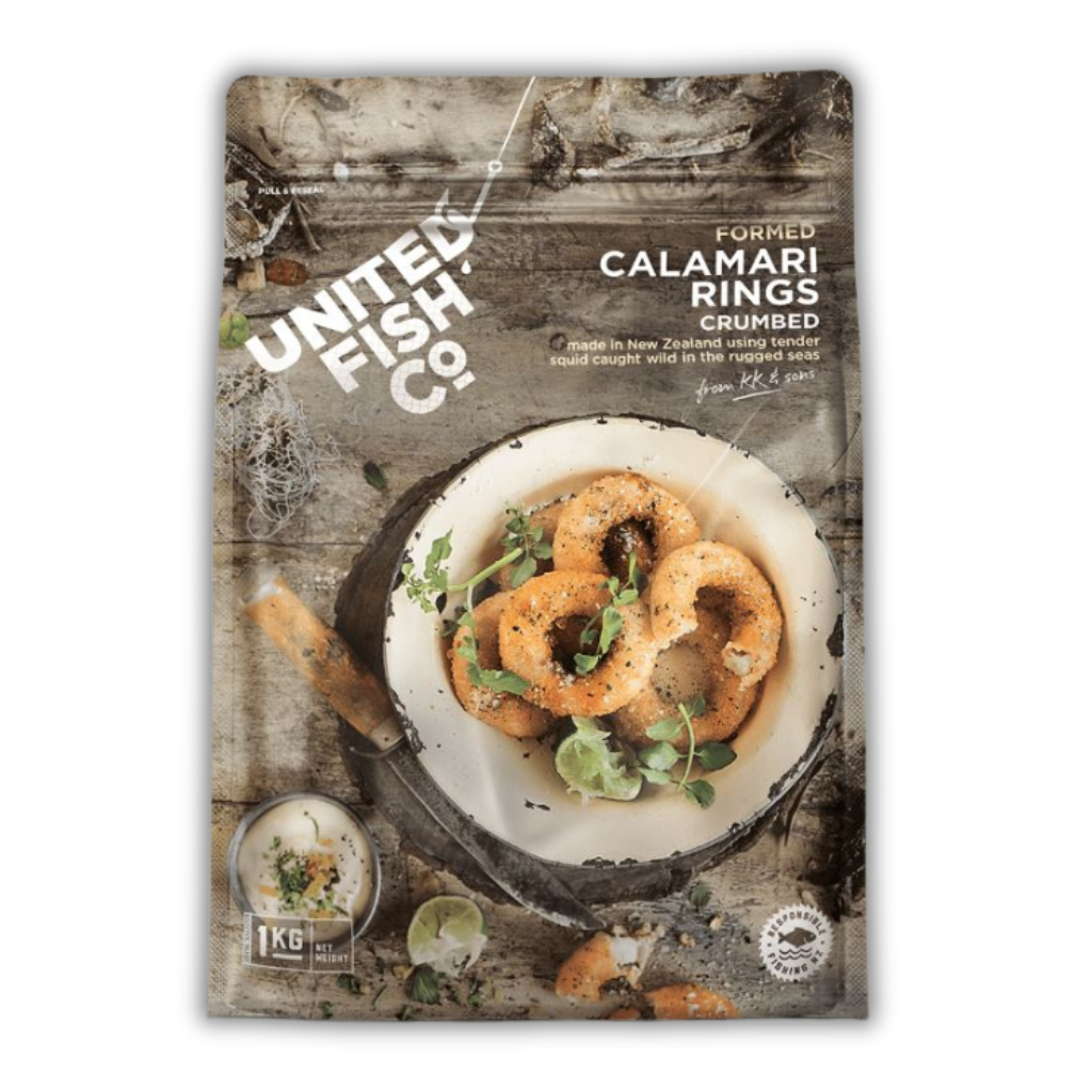 United Fisheries Crumbed Calamari Rings Cooked View – Crispy Golden Rings with Aioli